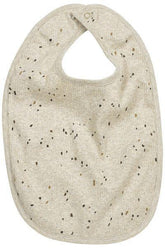 Meyco Bib With Press Stud 2-Pack Rib Mini Spot - Sand Melange - Mari Kali Stores Cyprus
